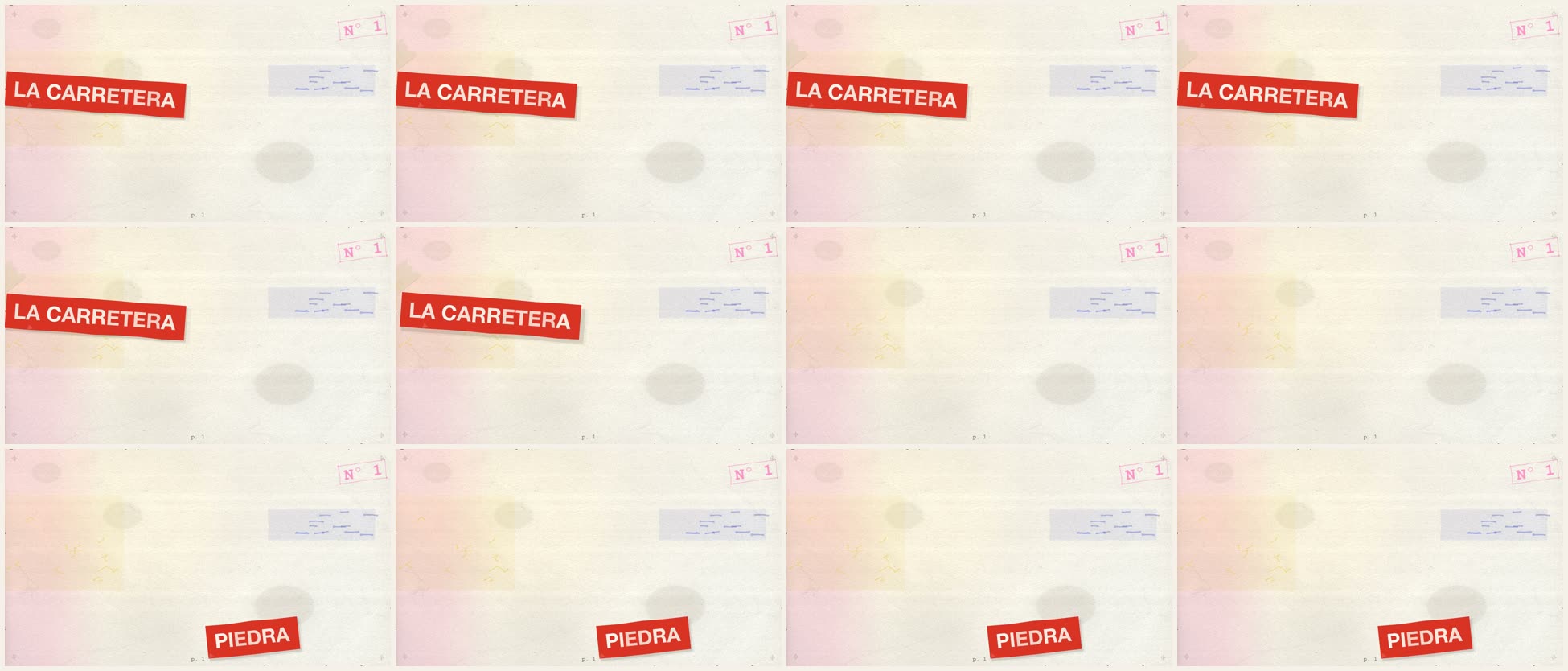 Hoja de contactos de escena: doce fotogramas repartidos a lo largo del vídeo.
